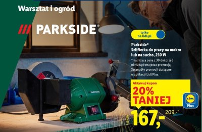 Szlifierka do pracy na mokro lub na sucho 250 W promocja w Lidl