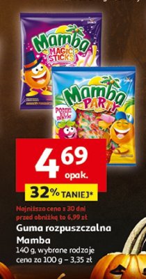 Guma rozpuszczalna Mamba promocja w Auchan