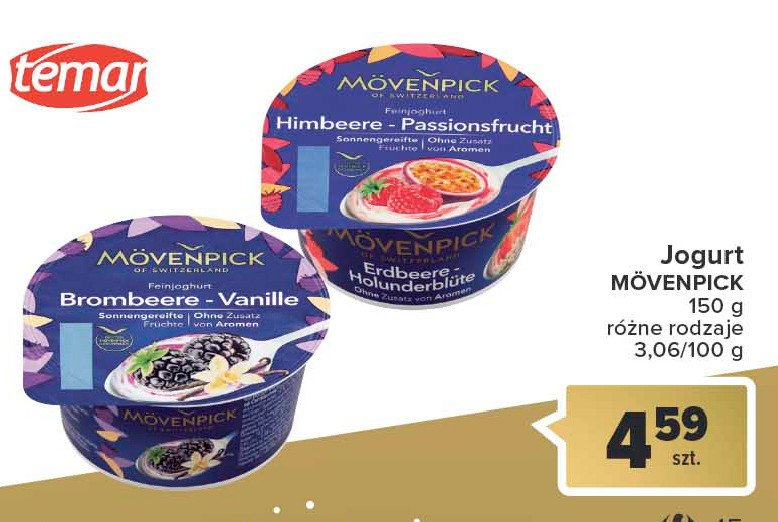 Jogurt je偶yna-wanilia Movenpick promocja