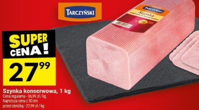 Szynka konserwowa Tarczyński, 1 kg promocja w Twój Market