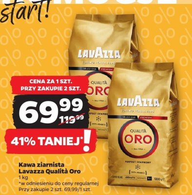 Kawa ziarnista Qualità Oro promocja w Netto