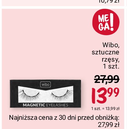 Sztuczne rzęsy magnetic eyelashes Wibo promocja