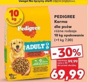 Karma dla psa wo艂owina z warzywami Pedigree vital promocja
