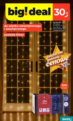 Kurtyna LED 200 lampek promocja w Dealz