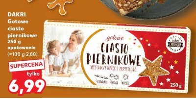Ciasto DAKRI Gotowe piernikowe promocja w Kaufland