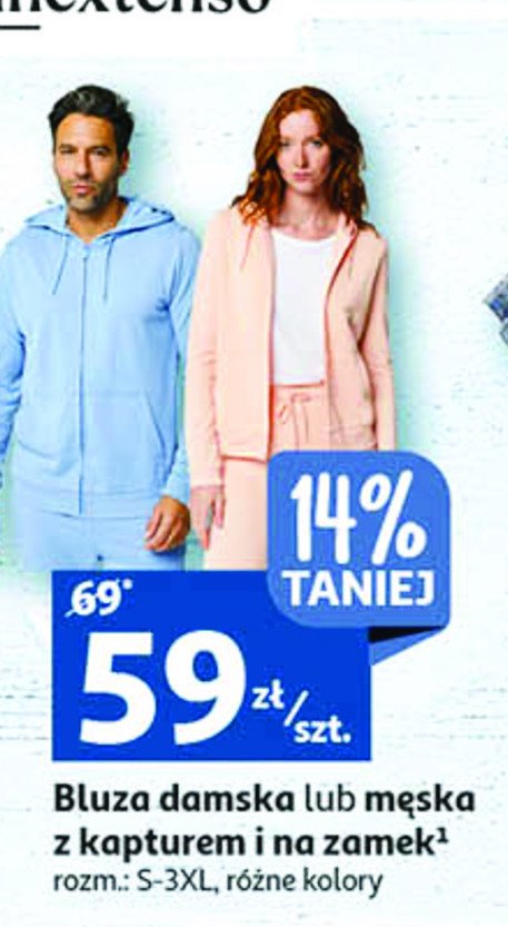 Bluza damska z kapturem s-3xl Auchan inextenso promocja