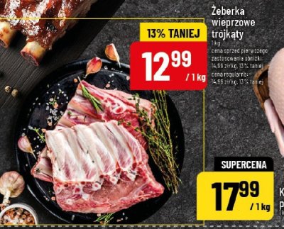 Żeberka wieprzowe trójkąty promocja w POLOmarket