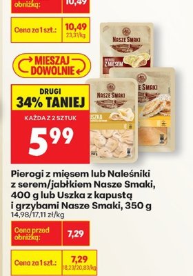 Pierogi z mięsem  promocja w Biedronka