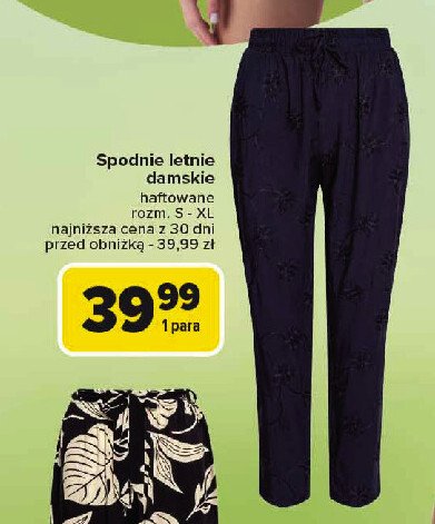 Spodnie damskie letnie rozm. s-xl promocja w Carrefour