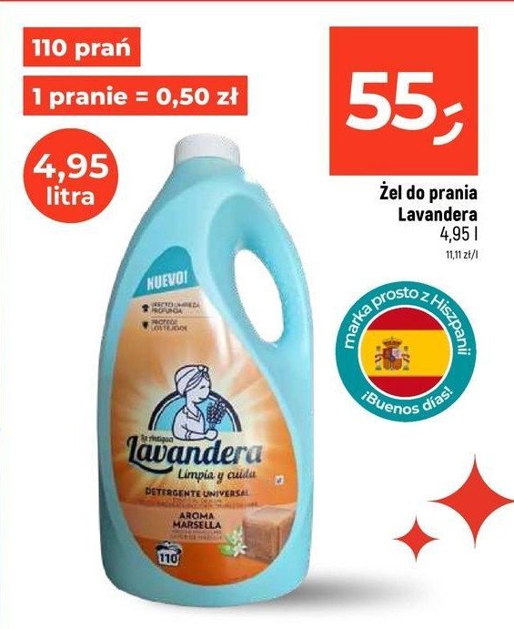 Żel do prania Lavandera promocja w Dealz