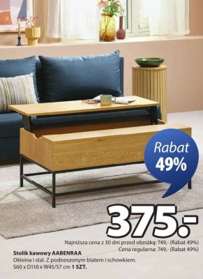 Stolik kawowy AABENRAA promocja w Jysk