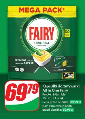 Kapsu艂ki do zmywarek lemon Fairy promocja