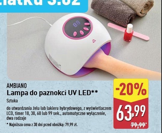 Lampa do paznokci uv AMBIANO promocja