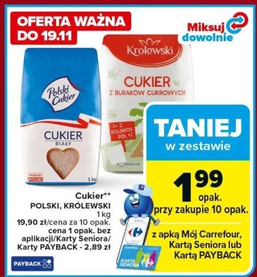 Cukier POLSKI, KRÓLEWSKI promocja w Carrefour