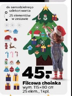 Choinka filcowa 115 x 80 cm promocja