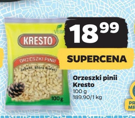 Orzeszki pinii Kresto promocja