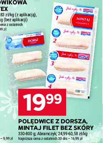 Dorsz polędwica Abramczyk promocja w Stokrotka