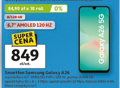 Smartfon Samsung Galaxy A26 promocja w Auchan