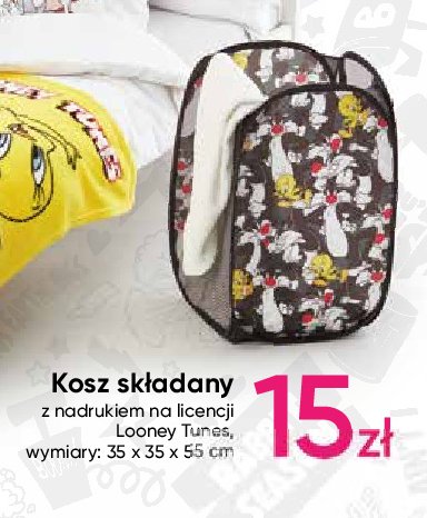 Kosz składany 35 x 55 x 55 cm looney tunes promocja