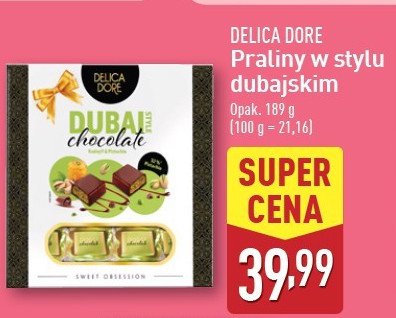 Praliny w stylu dubajskim Delicadore promocja w Aldi