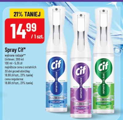 Spray czyszczący, wybrane rodzaje promocja w POLOmarket