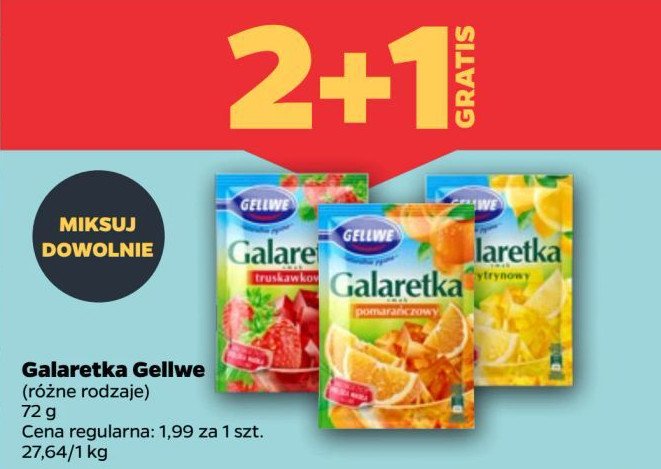 Galaretka pomarańczowa Gellwe promocja