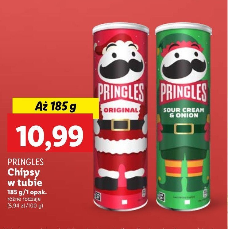 Chipsy sour cream & onion Pringles promocja