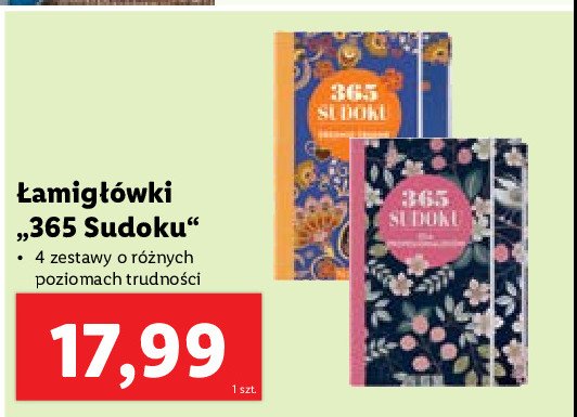 365 sudoku na wszystkie dni roku promocja