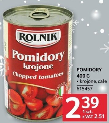 Pomidory krojone 400 g promocja w Selgros
