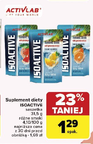 Isoactive pomarańcza Activlab promocja w Carrefour