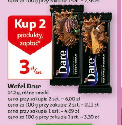 Wafelek z kremem z czekolady mlecznej Eti dare promocja