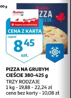 Pizza cheese Auchan promocja w Intermarche