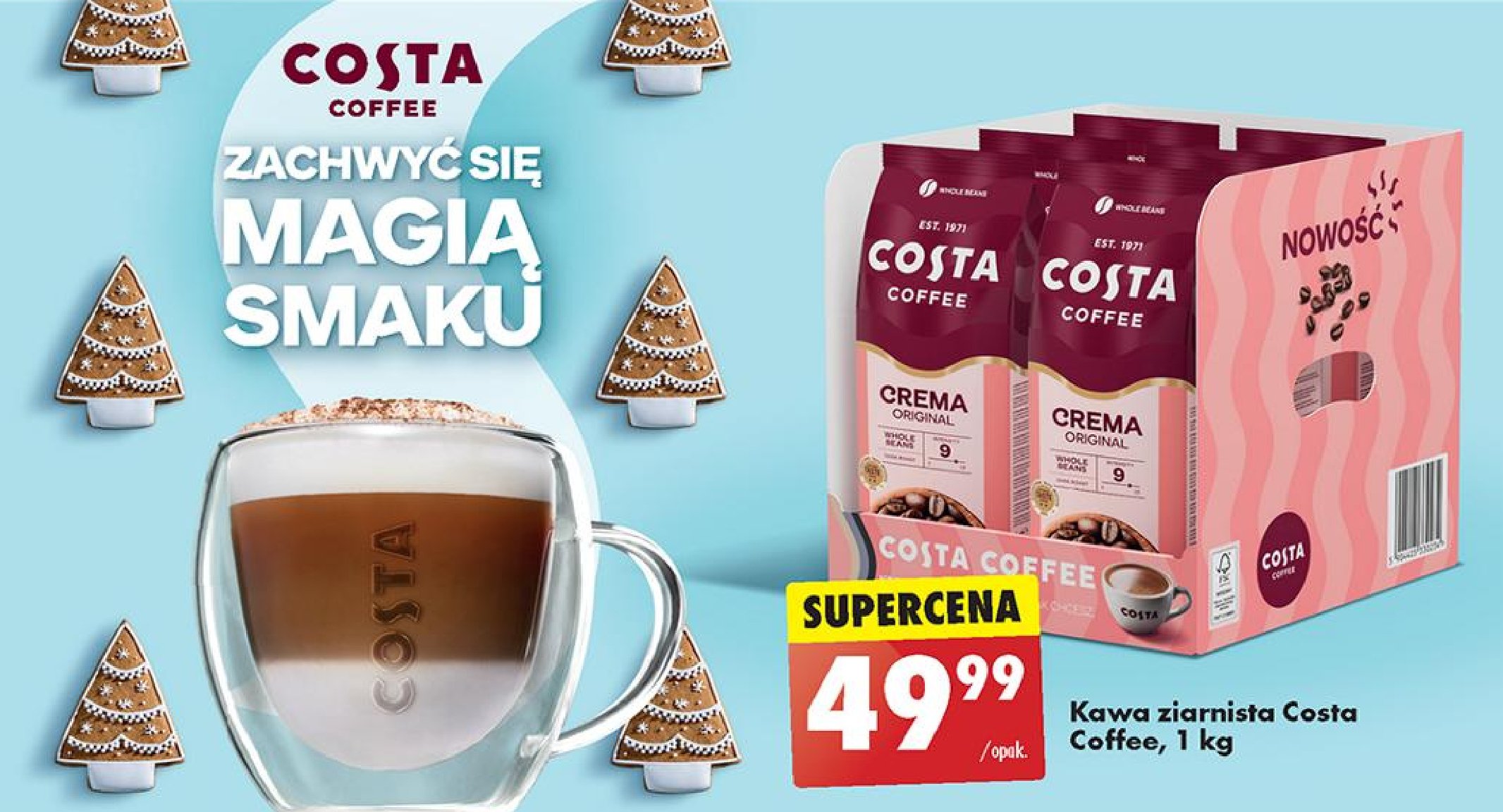 Kawa Costa coffee crema original promocja w Biedronka