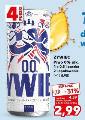 Piwo 0% alk. promocja w Kaufland