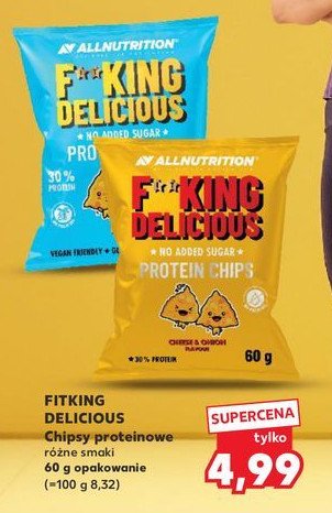 Chipsy proteinowe fromage FITKING DELICIOUS promocja w Kaufland