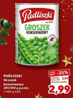 Groszek konserwowy promocja w Kaufland