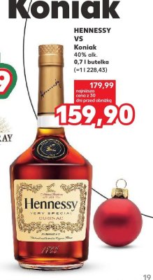 Koniak HENNESSY VS 40% 0,7l butelka promocja w Kaufland