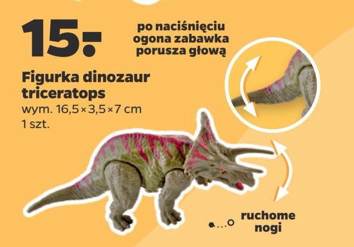 Figurka triceratops promocja w Netto