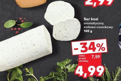 Ser kozi ziołowo-czosnkowy promocja