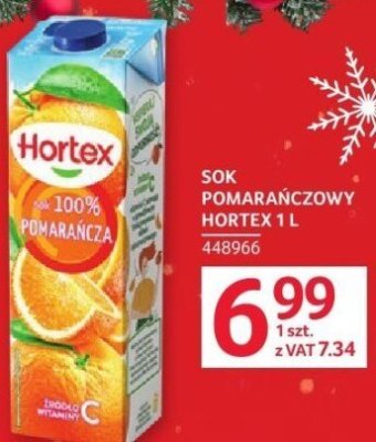Sok pomarańczowy Hortex 1L promocja w Selgros