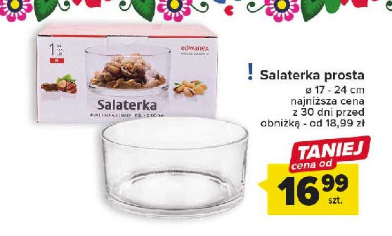 Salaterka mandarynka 25 cm EDWANEX promocja