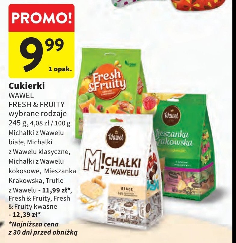 Galaretki Wawel fresh & fruity promocja w Intermarche