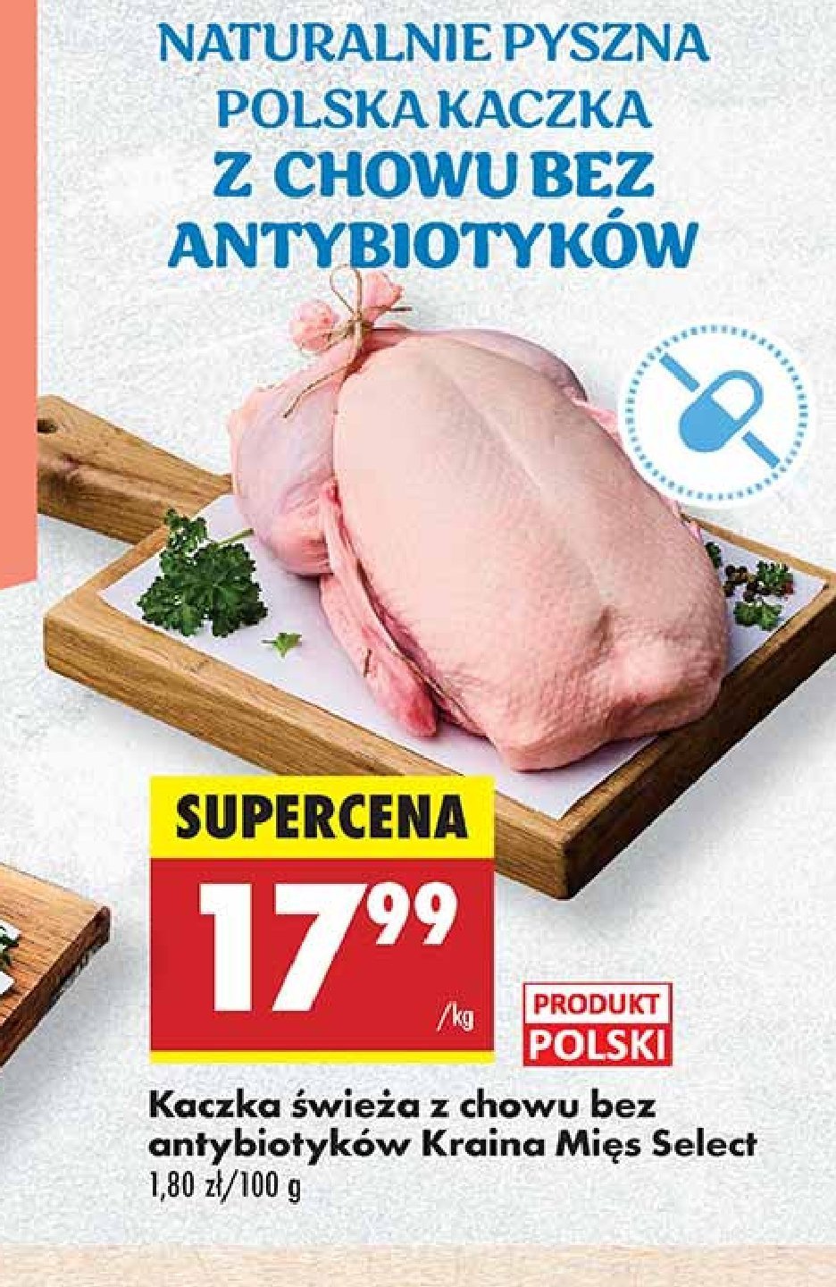 Kaczka świeża bez antybiotyków Kraina mięs select promocja