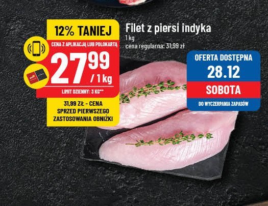 Filet z piersi indyka promocja