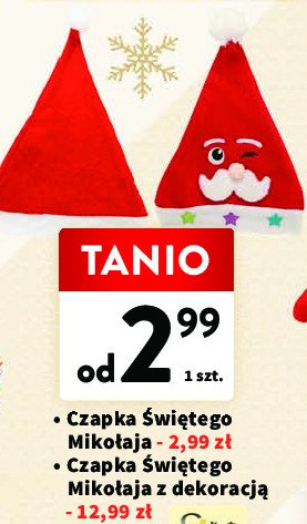 Czapka miko艂aja z dzwonkami promocja
