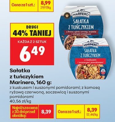 Sałatka z tuńczykiem z kuskusem i suszonymi pomidorami promocja w Biedronka