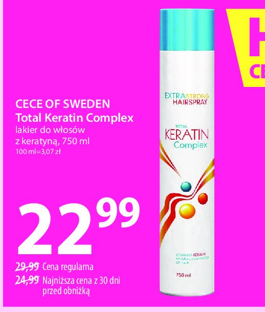 Lakier extra strong Cece total keratin complex Beliso promocja