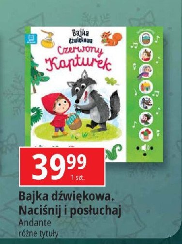 Bajka dźwiękowa. czerwony kapturek promocja