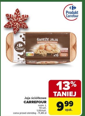 Jaja ściółkowe Carrefour Classic promocja w Carrefour Market