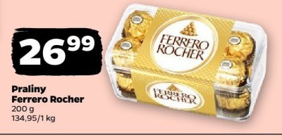 Praliny Ferrero Rocher200 g promocja w Netto